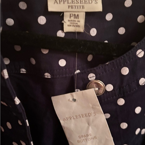 Appleseed's Blue and White Blazer Elegant Suit Jacket - Picture 5 of 8